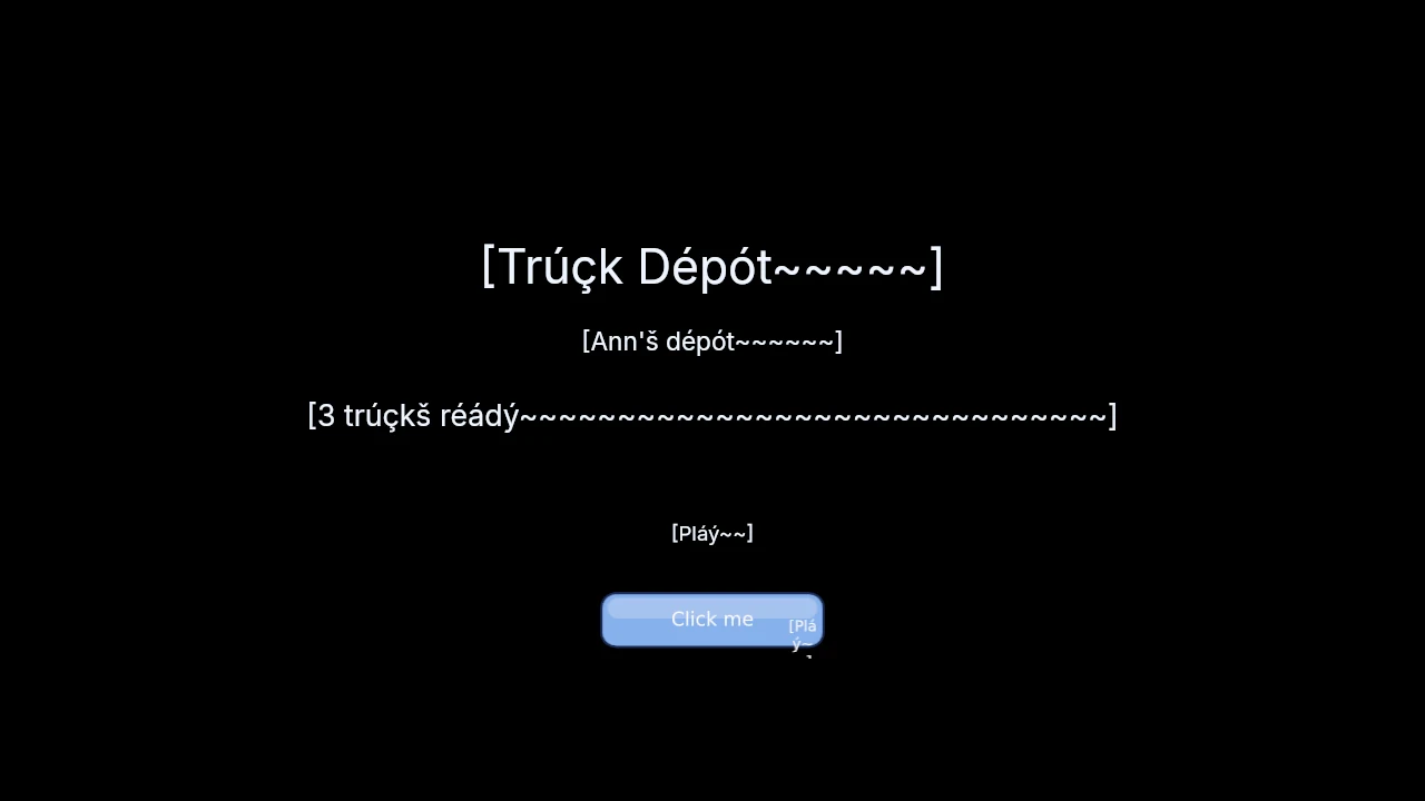 Pseudo-localized native labels expanded and accented to expose layout pressure.